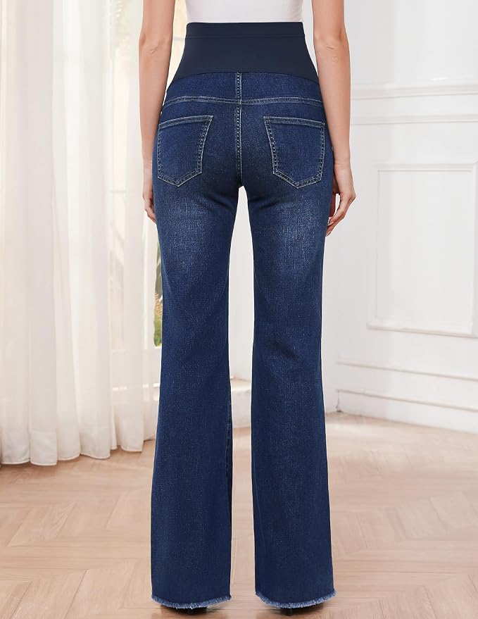 GLAMIX Women's Stretch Maternity Bootcut Jeans - Image 5