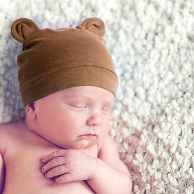 DRESHOW BQUBO 6 Pack Baby Hats for Boys Girls Unisex Baby Hat Soft Knit Cap - Image 2