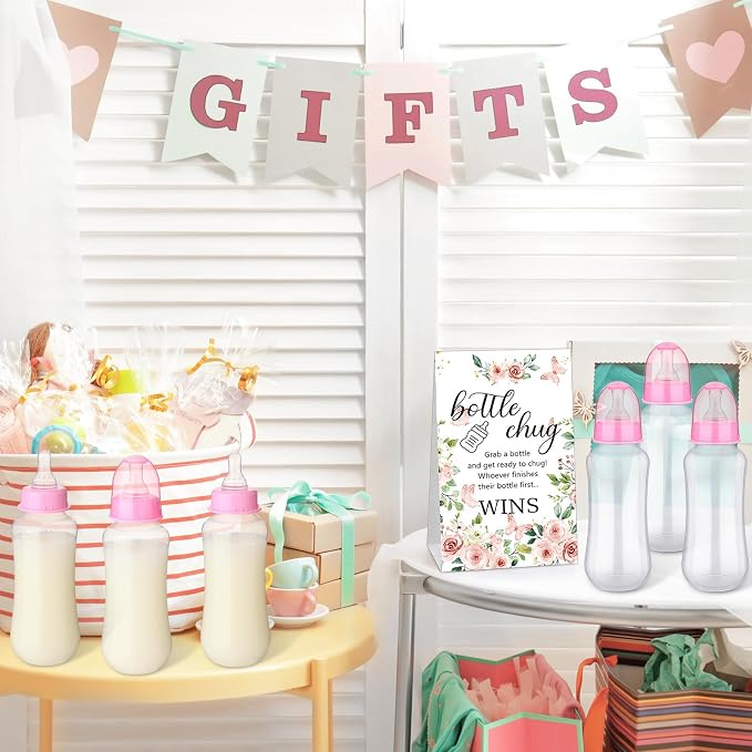 TrelaCo Cool Baby Shower Games Sets 12 Pcs Feeding Bottles - Image 7