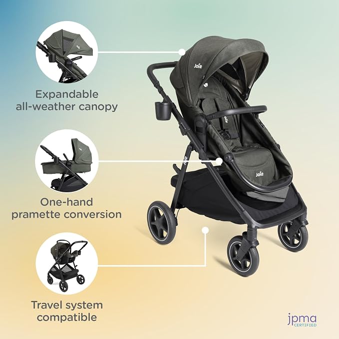 Joie Ginger lx 4-in-1 One-Hand Pramette Stroller - Image 2