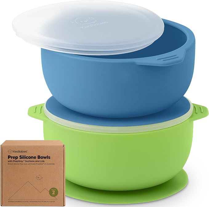 KeaBabies 2-Pack Baby Bowls by KeaBabies