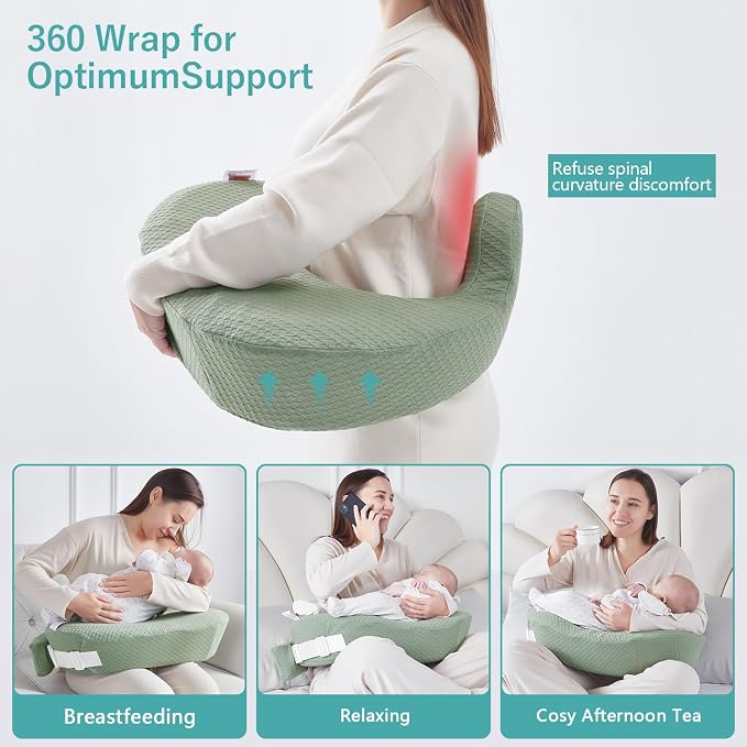 QSTEHEML Nursing Pillow for Breastfeeding - Image 5