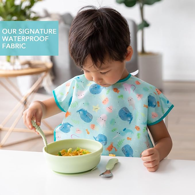 Bumkins Bibs - Toddler Bibs, Waterproof, Large - Image 3