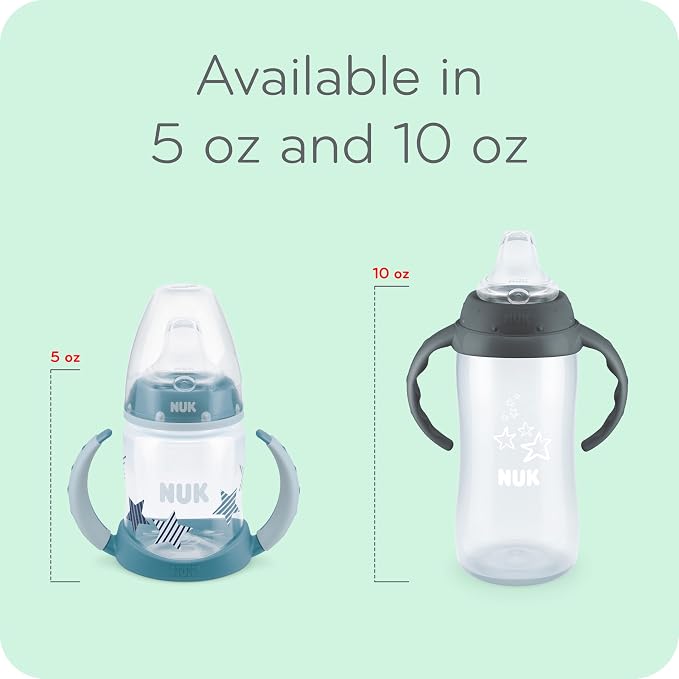 NUK Learner Cup, 5 Oz, Soft Spout, Easy-Grip Handles, BPA Free, Spill Proof - Image 6