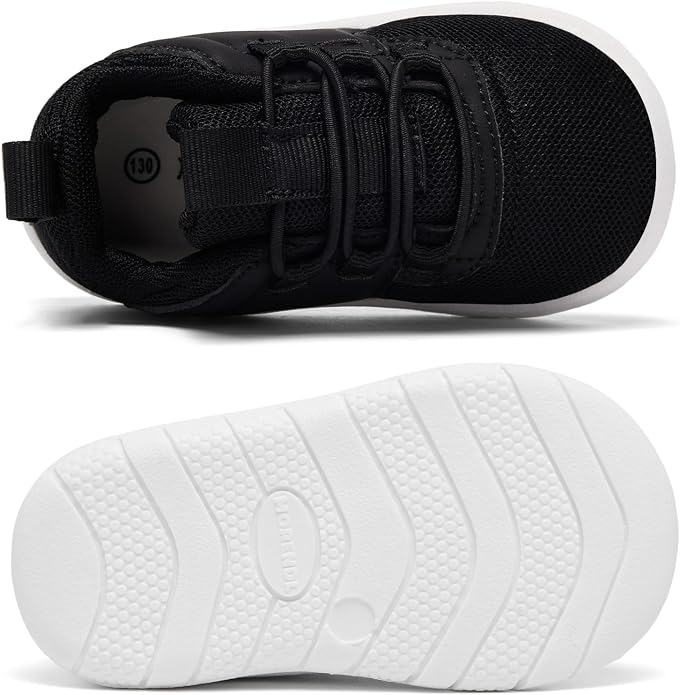 MORENDL Toddler Slip On Sneakers Baby Walking Shoes Non-Slip Breathable Unisex - Image 4
