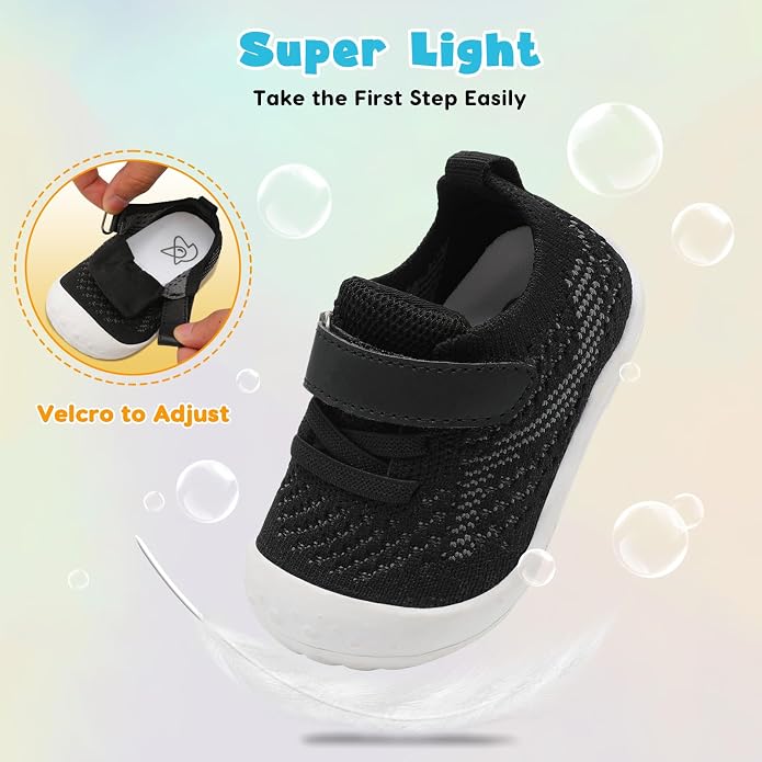 LeIsfIt Baby Shoes Girls Boys First Walking Shoes Infant Sneakers Crib Shoes - Image 6