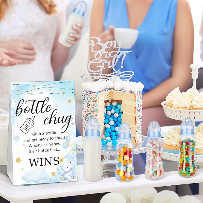 TrelaCo Cool Baby Shower Games Sets 12 Pcs Feeding Bottles - Image 6