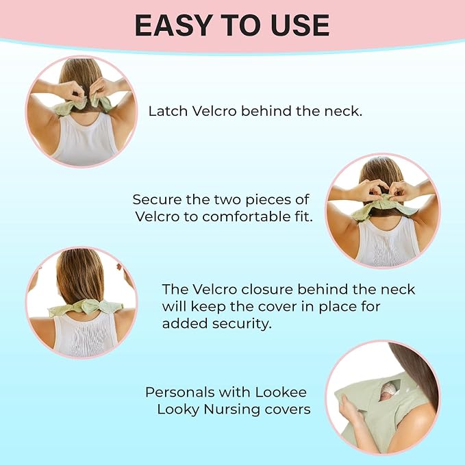 Muslin Nursing Cover for Baby Breastfeeding –Peekaboo Window -100% Breathable - Image 8