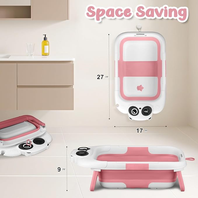 Collapsible Baby Bathtub for Newborn, Baby Bath Tub - Image 6