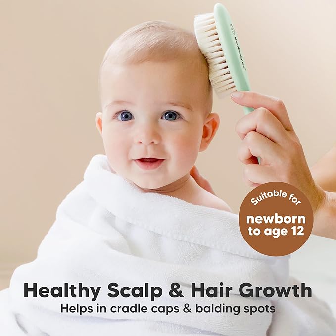 Wooden Baby Hair Brush - Image 3