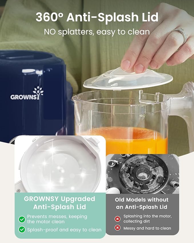 GROWNSY Baby Food Maker with Steam Basket, One Step Baby Food Processor Steamer - Image 6