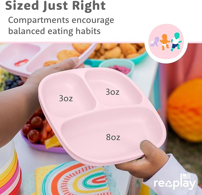 Re-Play Toddler Plates with Dividers - Image 8