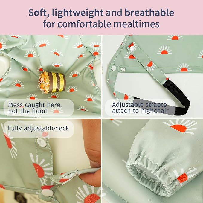 Long Sleeve Baby Bib - Image 3