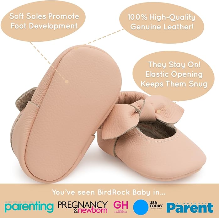 BirdRock Baby Bow and Knot Moccasins - Image 3