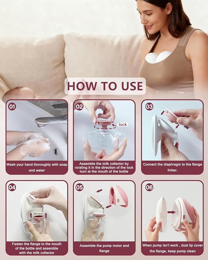 2 Pack 24mm Full Breast Pump Kits Compatible - Image 7