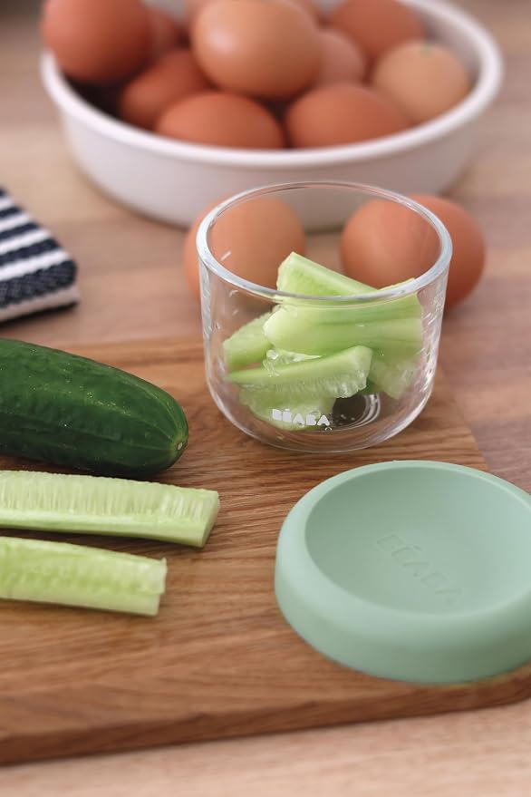 BEABA 5 oz Glass Baby Food Jars - Image 7