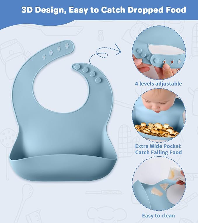 Silicone Baby Feeding Set, Travel Bag - Image 4