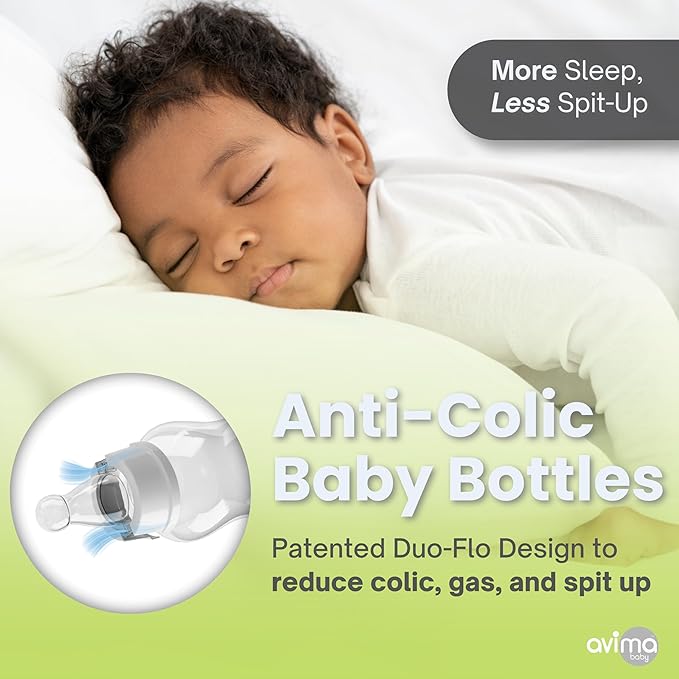 Avima 10 oz Anti Colic Baby Bottle Set - Image 3