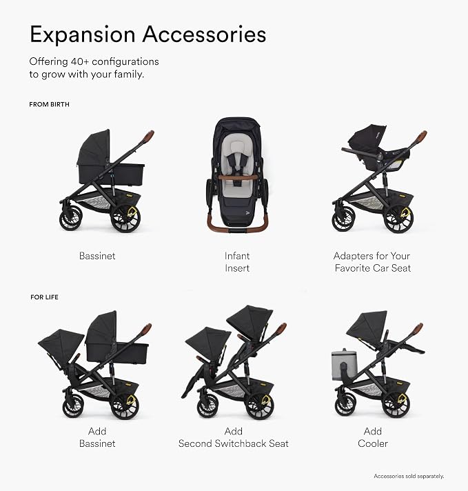 Veer Switch&Roll Stroller with Leather Grips and Leather Bumper Bar | 4 Wheel - Image 6