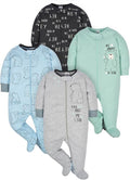 Gerber Baby Boys 4 Pack Sleep 'N Play Footie by Gerber