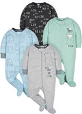 Gerber Baby Boys 4 Pack Sleep 'N Play Footie by Gerber