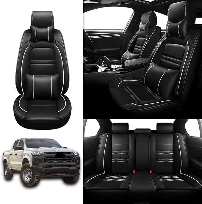 Car Seat Covers for Chevy Colorado 2004-2025 | 5-Seats Seat Covers, Waterproof - Image 2
