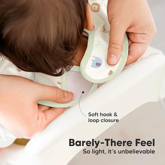 3-Pack Waterproof Baby Bibs for Eating - Image 4