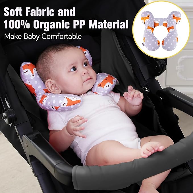 KAKIBLIN Baby Travel Pillow, Baby Neck Pillows - Image 2