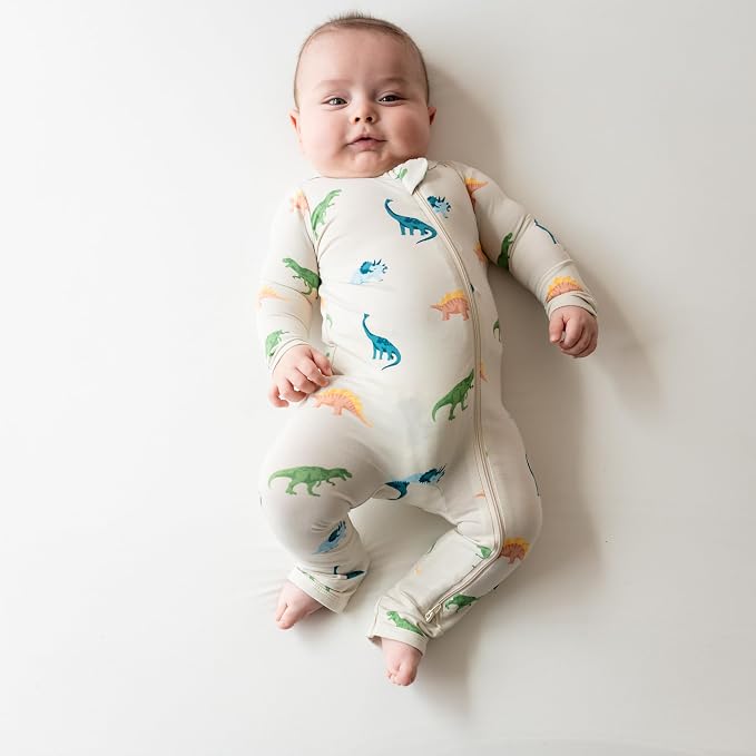KYTE BABY Unisex Rayon Made From Bamboo Zippered Rompers 0-24 Months - Image 2