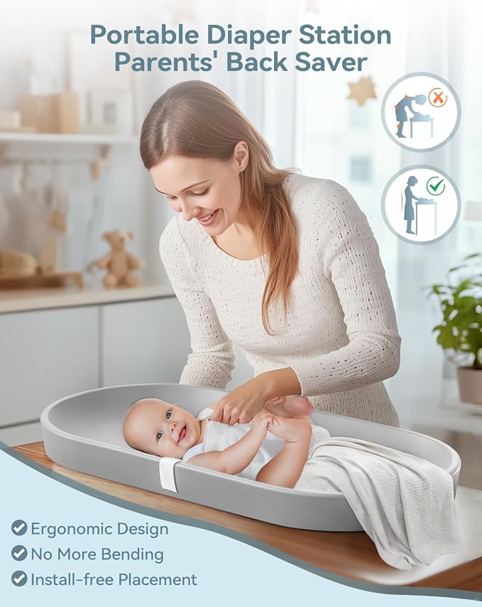 COMOMY Baby Changing Pad for Dresser - Image 7