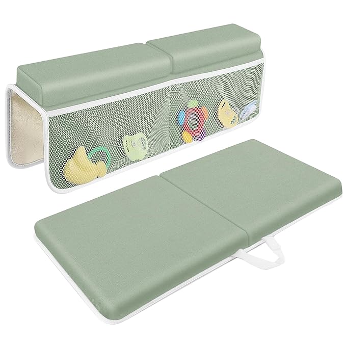 JJGoo Bath Kneeler with Elbow Rest Pad Set, 1.5 inch Kneeling Pad Mat by JJGoo