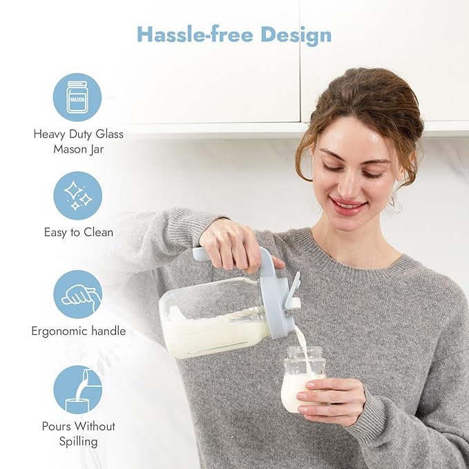Papablic Glass Breastmilk Pitcher, Formula Mixing Pitcher - Image 2
