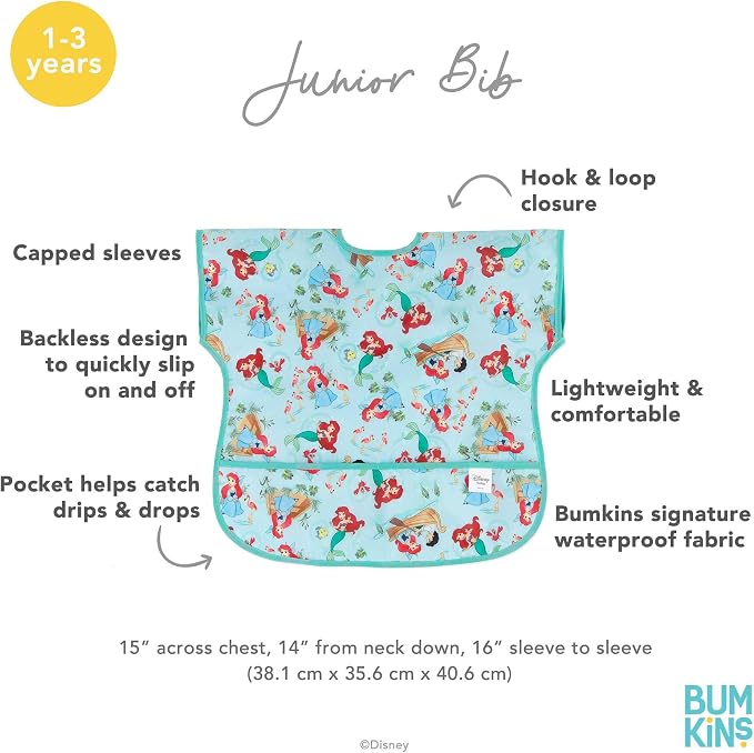 Bumkins Bibs - Toddler Bibs, Waterproof, Large - Image 6