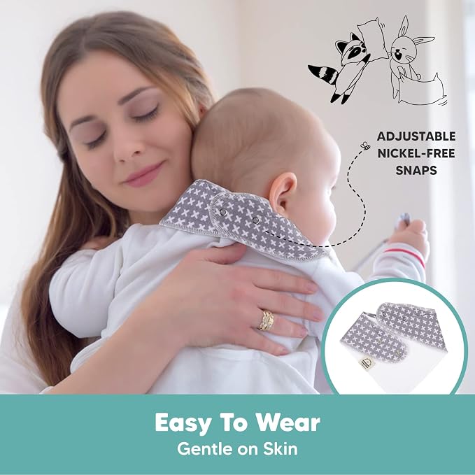 KeaBabies 10-Pack Organic Baby Bandana Bibs - Image 9
