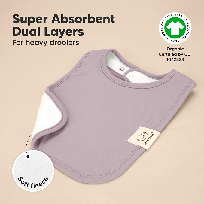 KeaBabies 8-Pack Organic Baby Bibs - Image 4