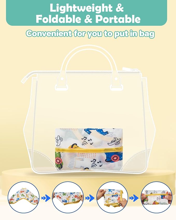 Lictin 3 Packs Baby Bibs for Boy or Girl, Cute Long Sleeve Bib, Waterproof Bibs - Image 9