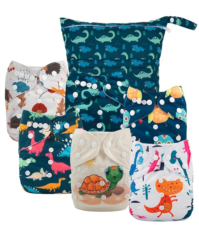 babygoal Cloth Diaper Covers 6 Pack by babygoal