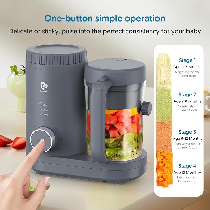 Baby Food Maker Bellababy Baby Food Processor, Puree Blender Steamer - Image 6