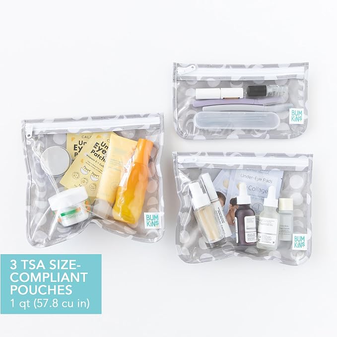 Bumkins - Waterproof Wet Bag, Wet/Dry Clutch & Clear Travel Bags - - Image 5