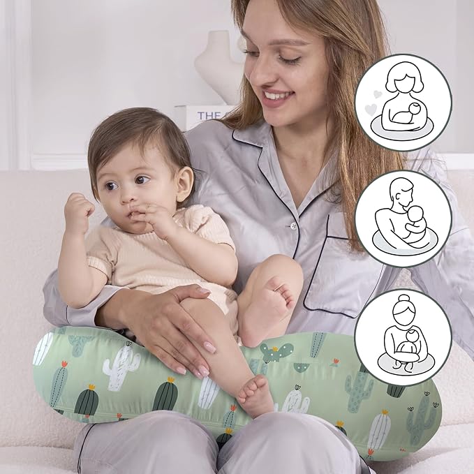 Little Grape Land Nursing Pillow, Upgraded Breast Feeding Pillow - Image 4