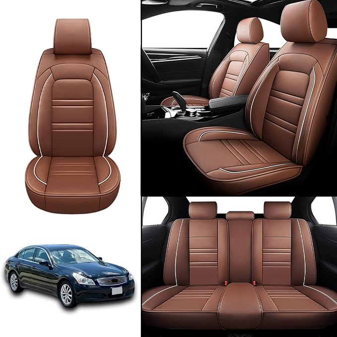 Seat Covers for Infiniti g35 2003-2008 | 5-Seats Leather Seat Covers - Image 2