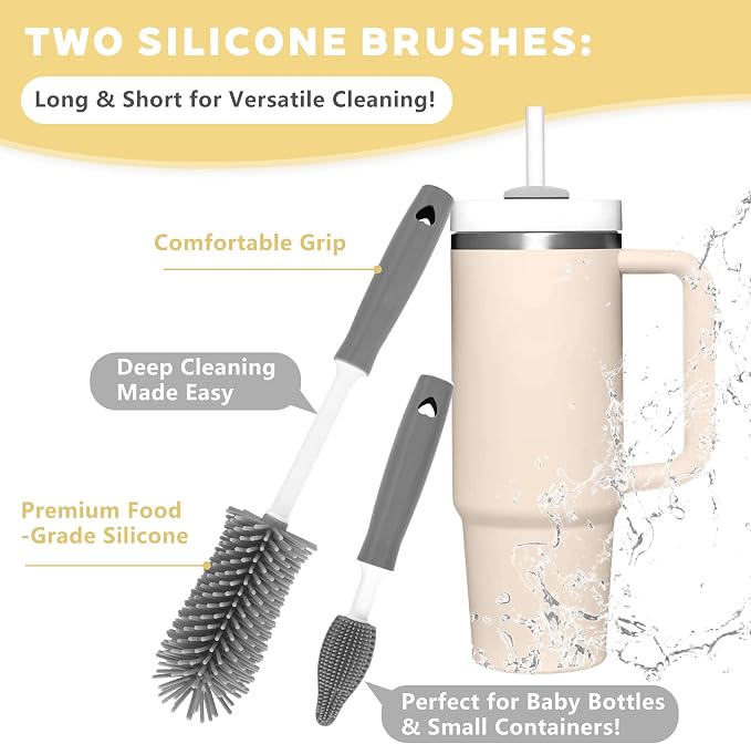 Sosmar 6 Pack Water Bottle Cleaner, Stanley Cup Cleaner Brush Kit - Image 6