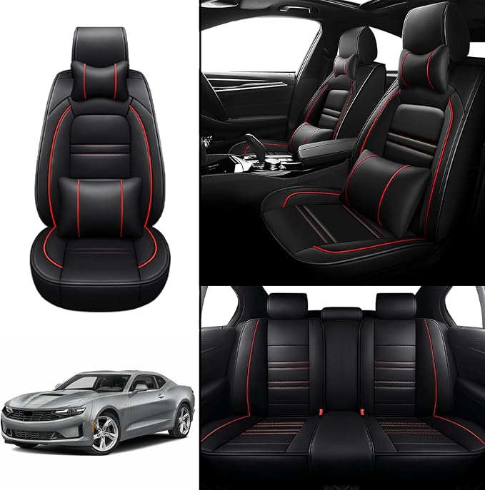 Car Seat Covers for Camaro 2000-2023 | 5-Seats Seat Covers, Waterproof Seat - Image 2