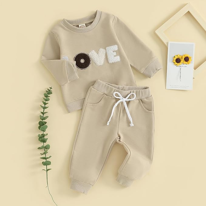 Fernvia Toddler Baby Girl Clothes 3 6 9 12 18 24 Months Fall Outfits Solid Long - Image 7