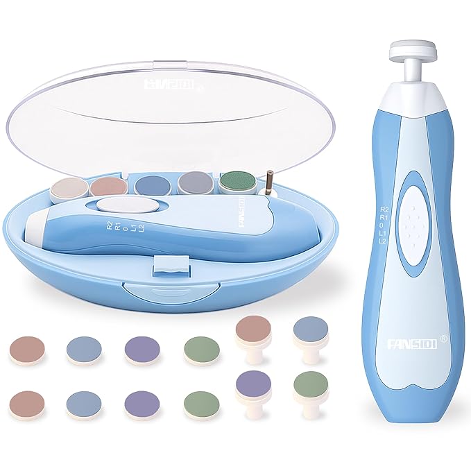 Fansidi Baby Nail Trimmer Electric – Limited Dreamy Sky Blue, Gentle Baby Nail by FANSIDI