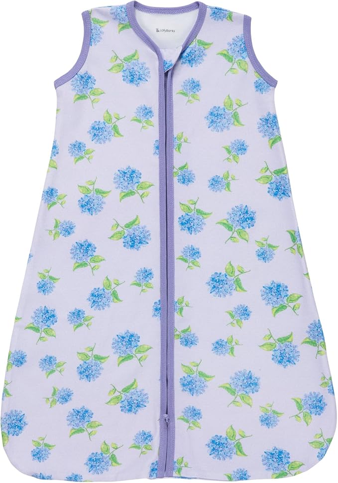 LollyBanks Baby Sleep Sack, 100% Cotton Wearable Blanket 2-Way Zipper Sleep by LollyBanks