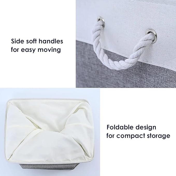 Storage Baskets 12x8x5 inch 10 Pack Fabric Baskets Foldable Storage Bins - Image 6