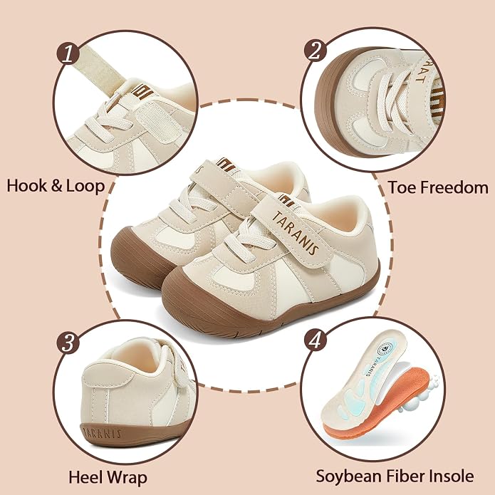 TARANIS Infant/Toddler Shoes Baby Sneaker Boy Girl First Walking Shoes - Image 5