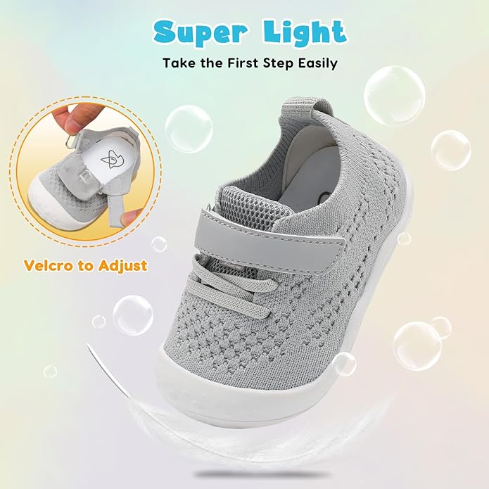 LeIsfIt Baby Shoes Girls Boys First Walking Shoes Infant Sneakers Crib Shoes - Image 5