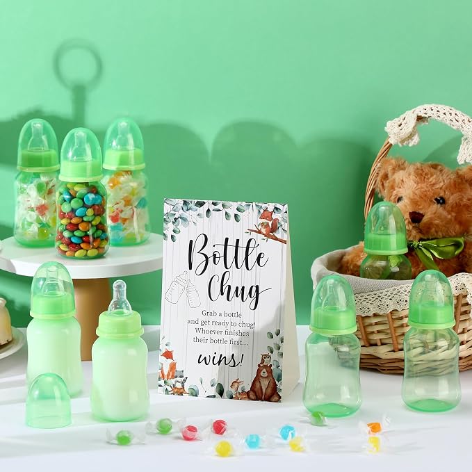 TrelaCo Bottle Chug Baby Shower Game 20 Pcs Baby Bottles Shower Favor - Image 4